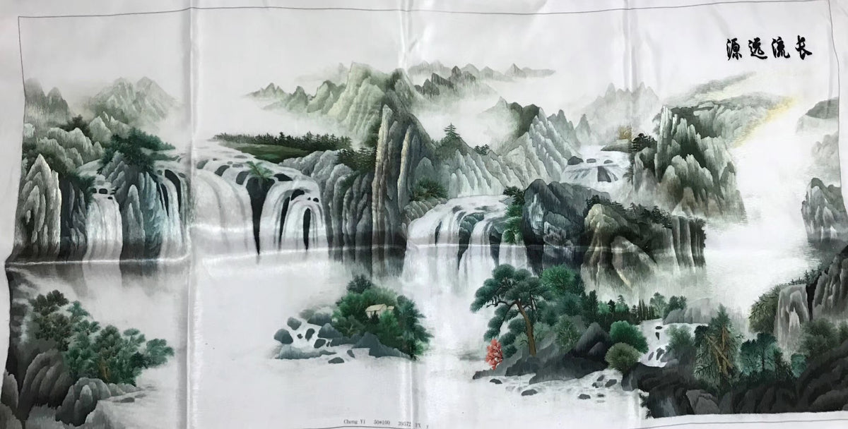 絵画 Mountain Waterfall Mountain Waterfall Painting by Mattia Poddi | Saatchi Art Malta