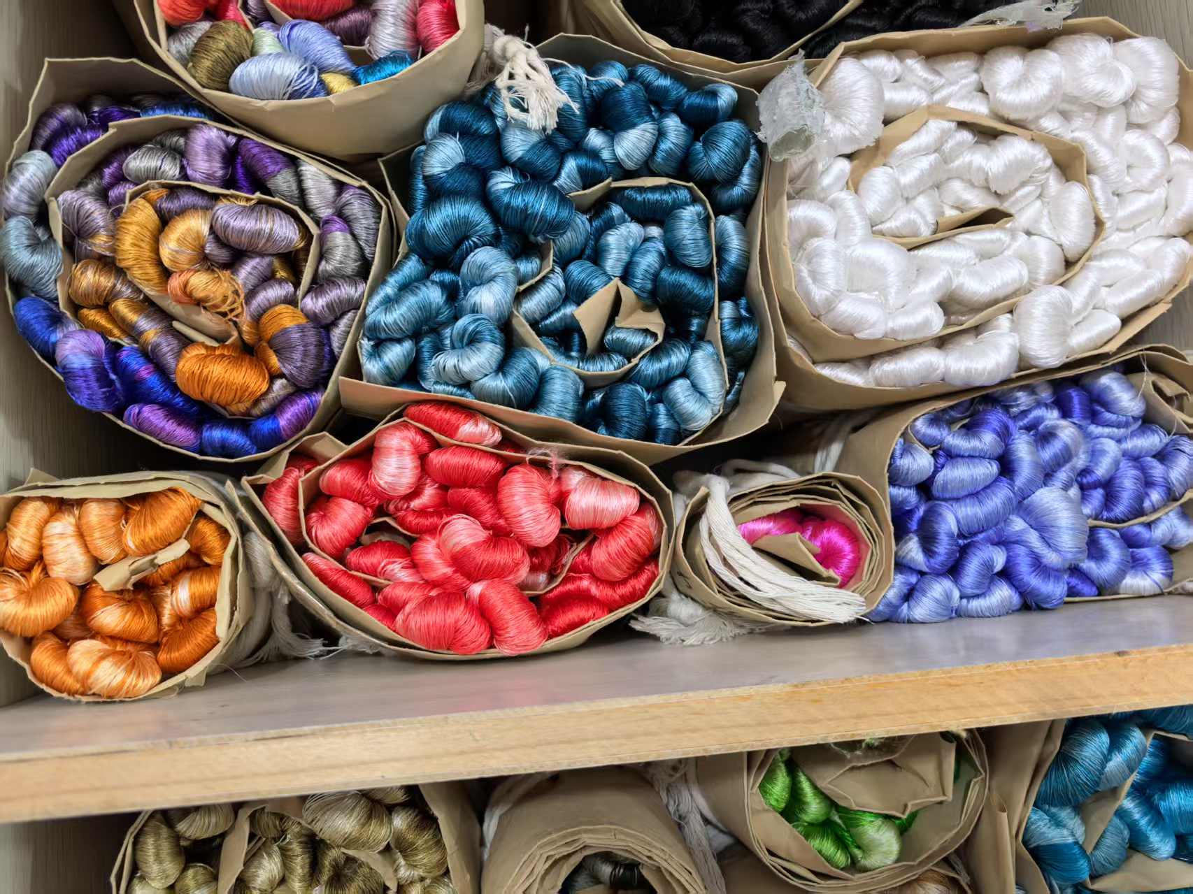 Colorful nice Gradient Colors 100%mulberry silk,hand-dyed embroidery silk thread