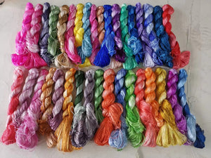 Colorful nice Gradient Colors 100%mulberry silk,hand-dyed embroidery silk thread