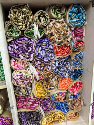 Colorful nice Gradient Colors 100%mulberry silk,hand-dyed embroidery silk thread