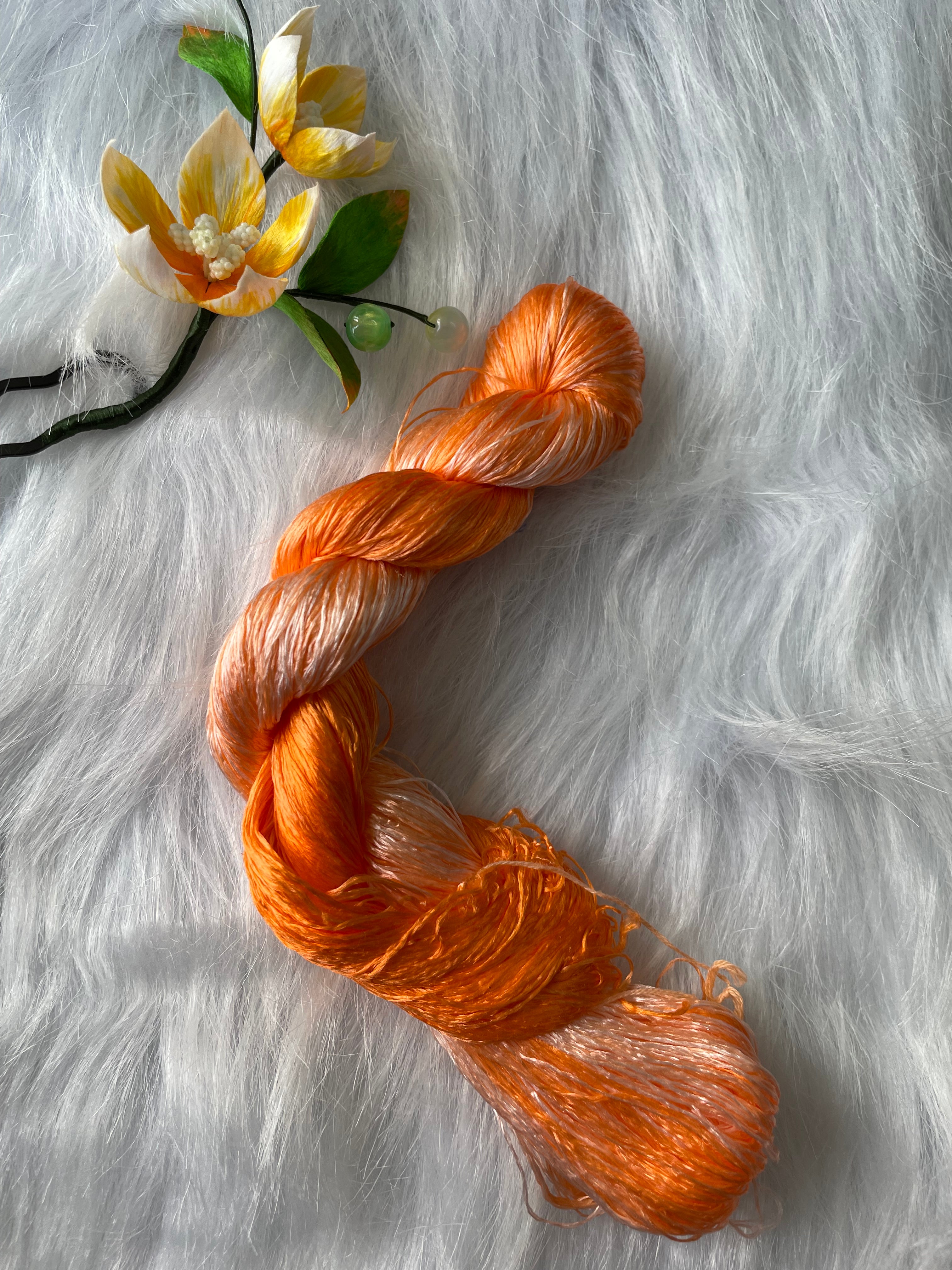 Colorful nice Gradient Colors 100%mulberry silk,hand-dyed embroidery silk thread