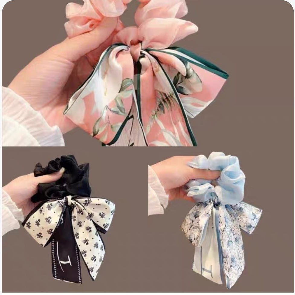 Butterfly bow headband for women 2025 new style ribbon headband, large headband, high-end hair tie, rubber band hair accessory