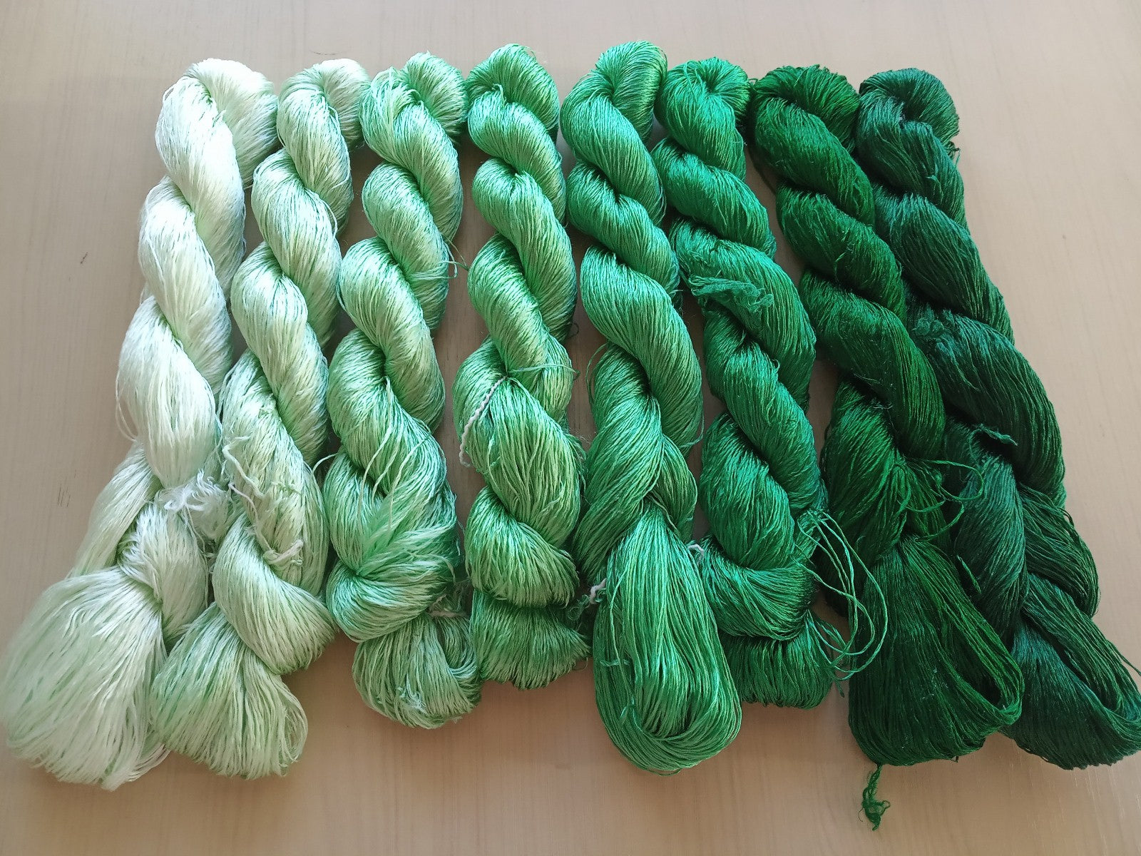 8bundles 100%real mulberry silk,hand-dyed embroidery silk floss/thread N71
