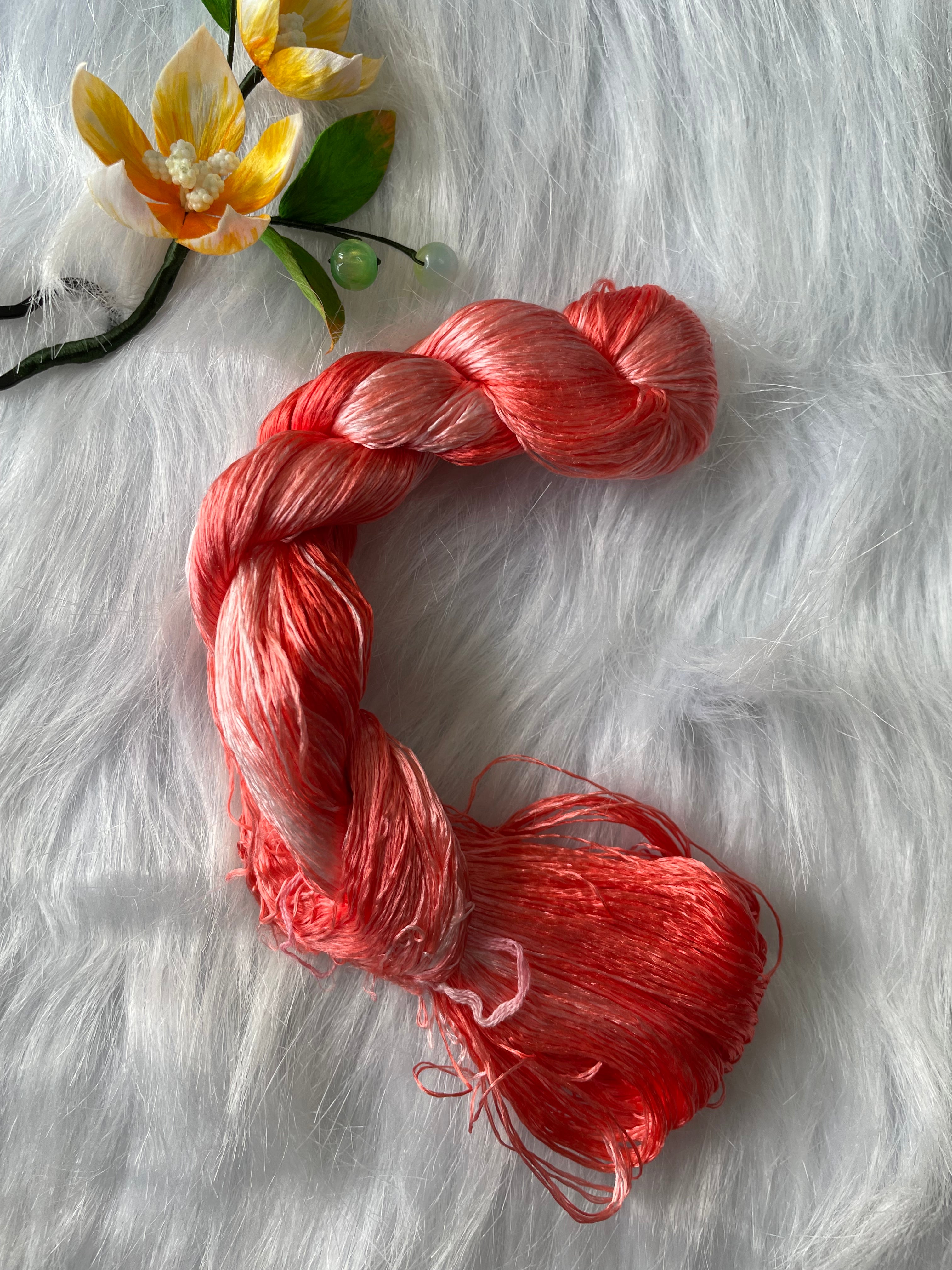Colorful nice Gradient Colors 100%mulberry silk,hand-dyed embroidery silk thread