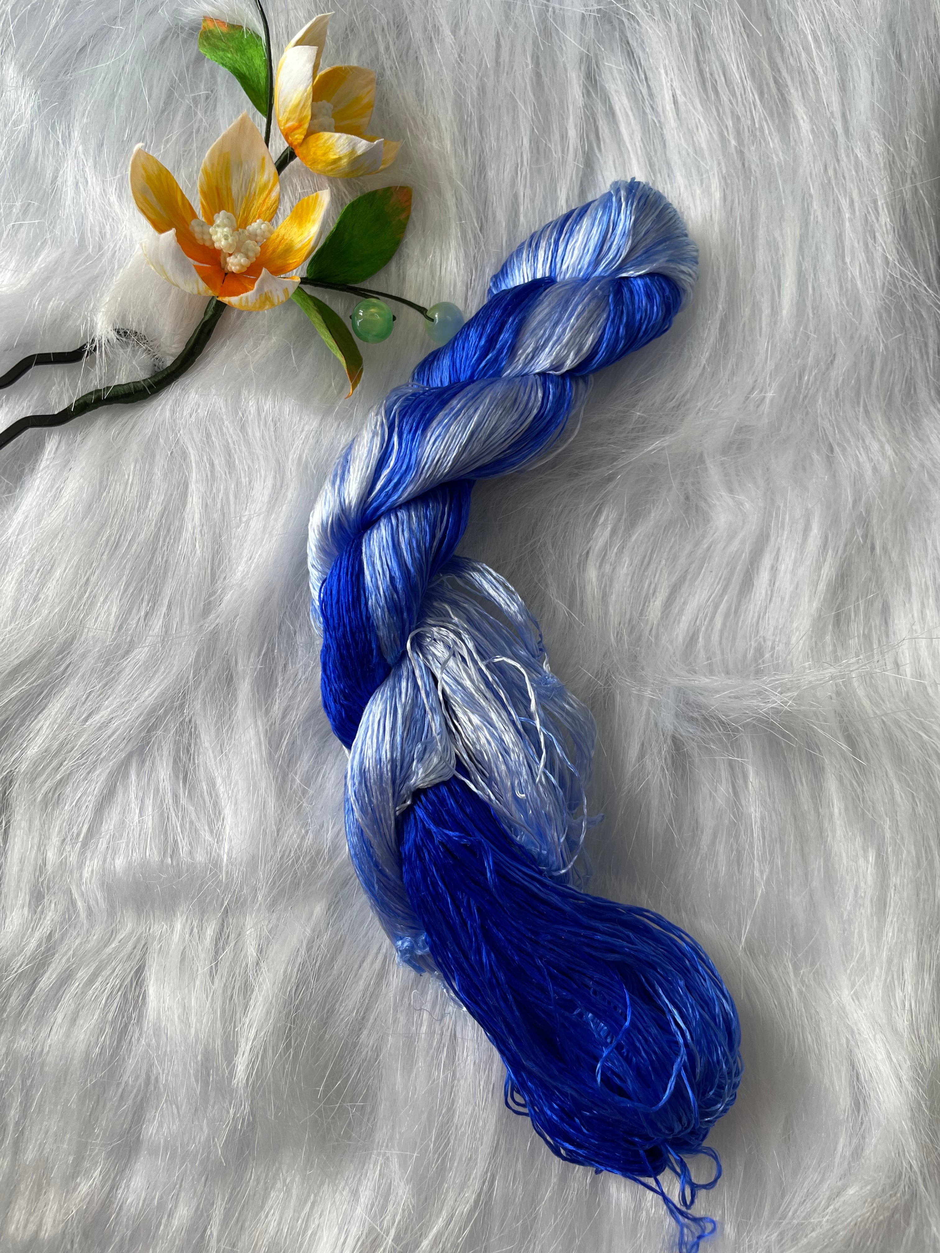 Colorful nice Gradient Colors 100%mulberry silk,hand-dyed embroidery silk thread