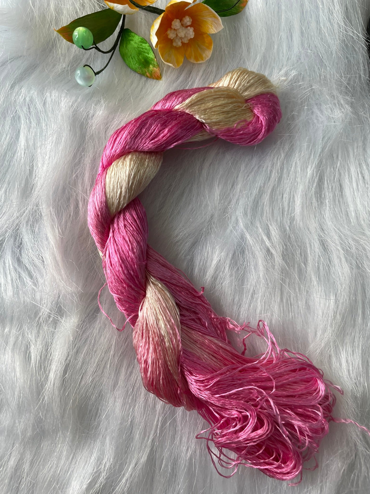 Colorful nice Gradient Colors 100%mulberry silk,hand-dyed embroidery silk thread