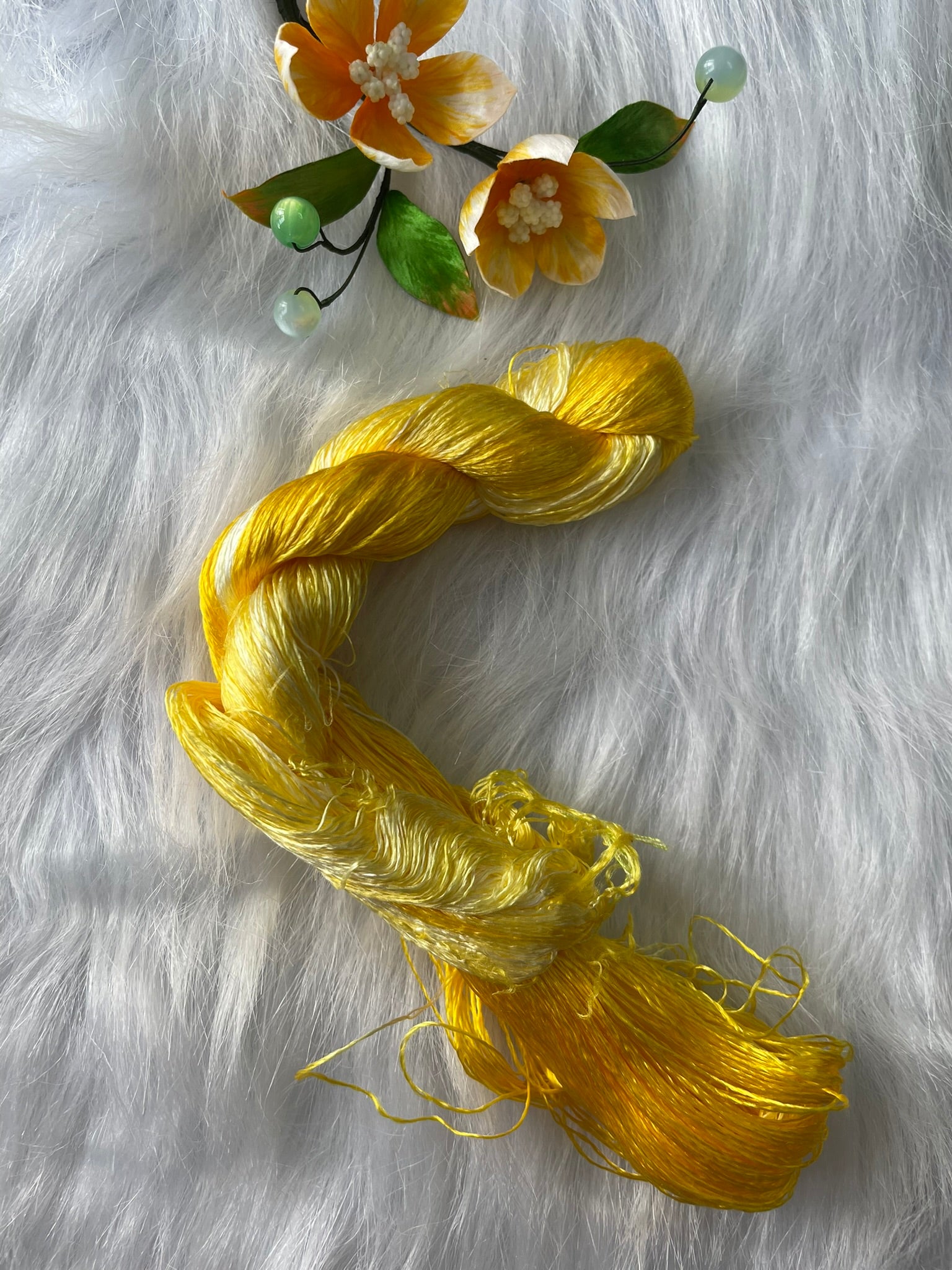 Colorful nice Gradient Colors 100%mulberry silk,hand-dyed embroidery silk thread