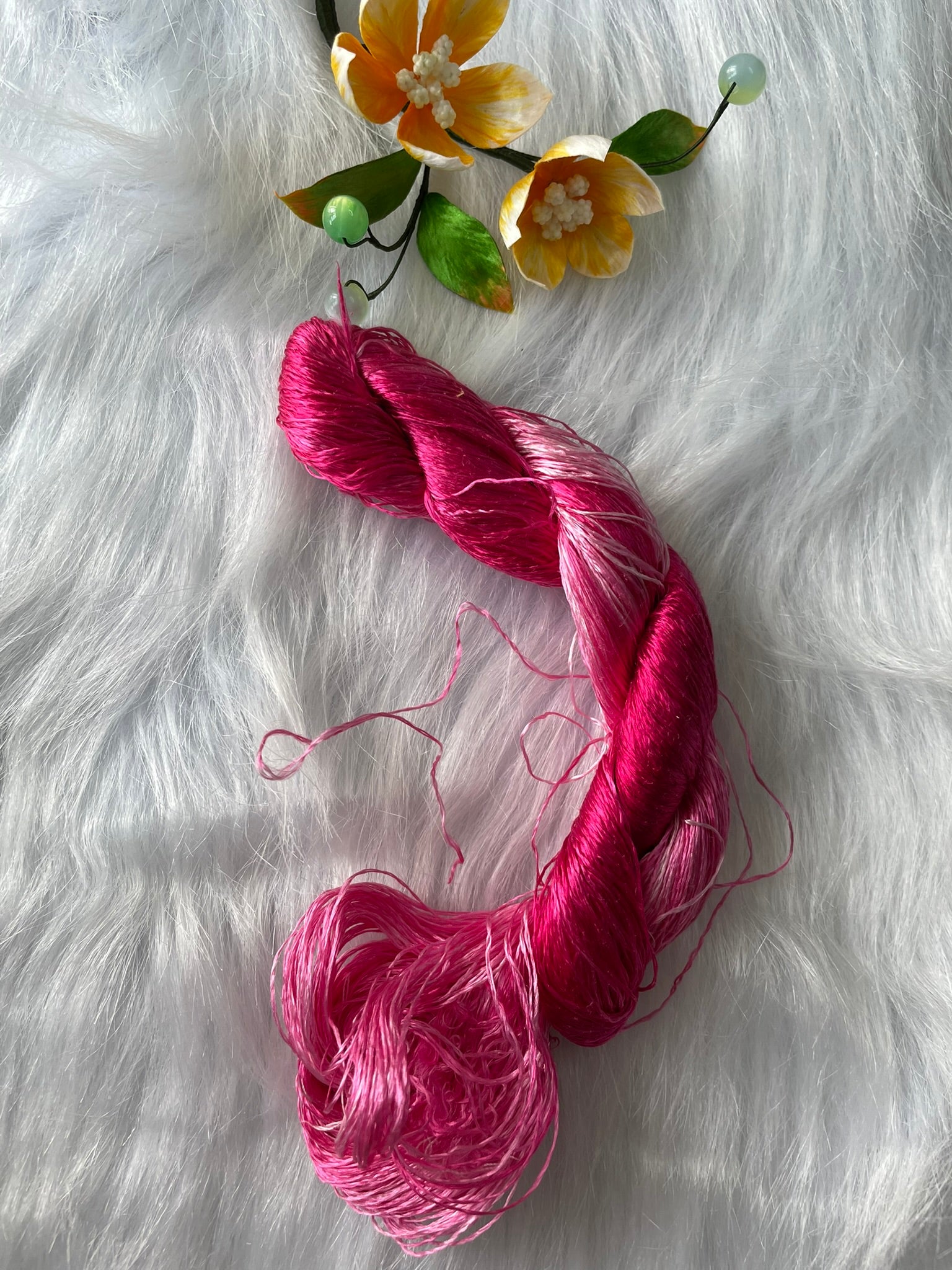 Colorful nice Gradient Colors 100%mulberry silk,hand-dyed embroidery silk thread