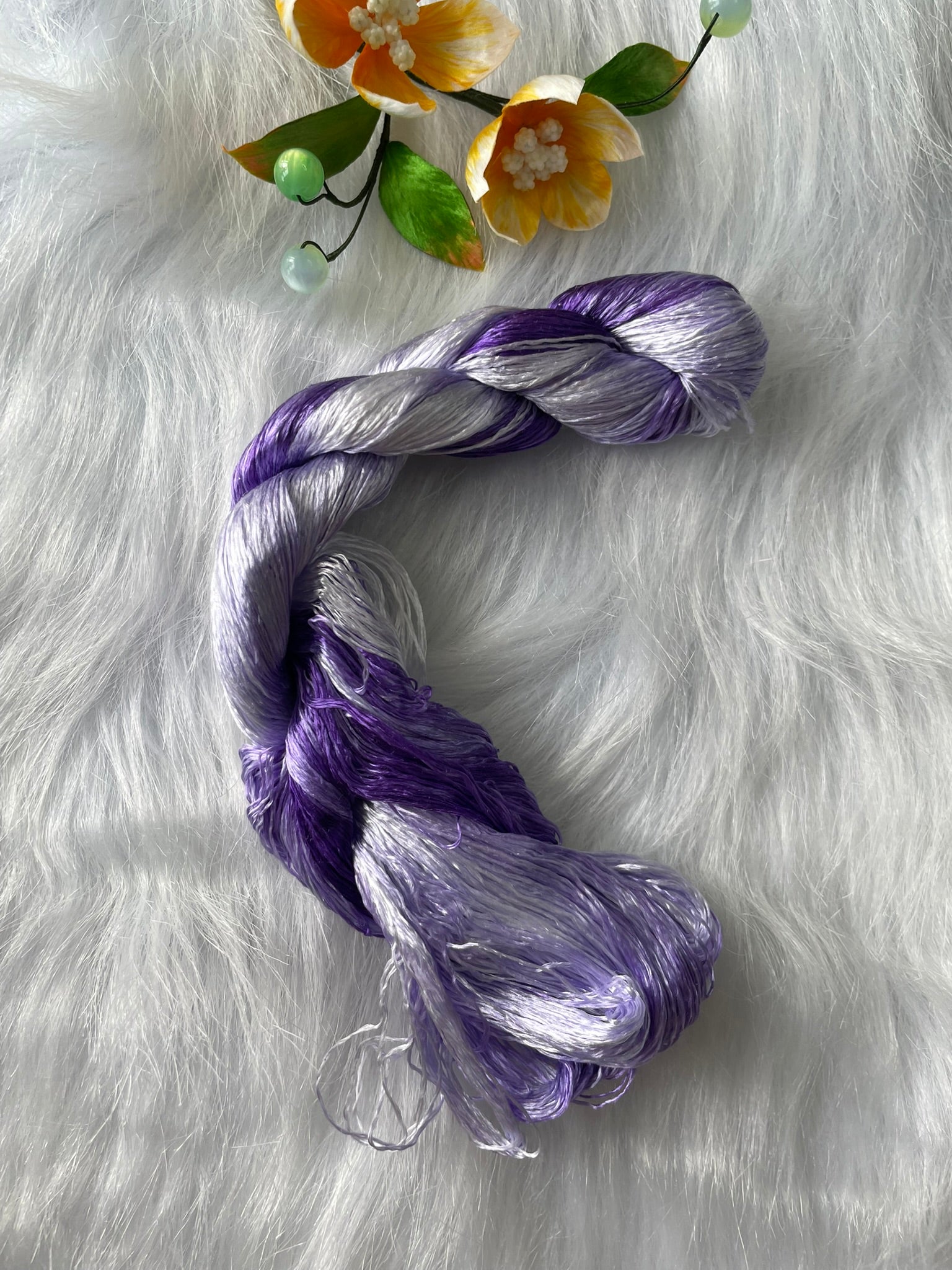 Colorful nice Gradient Colors 100%mulberry silk,hand-dyed embroidery silk thread
