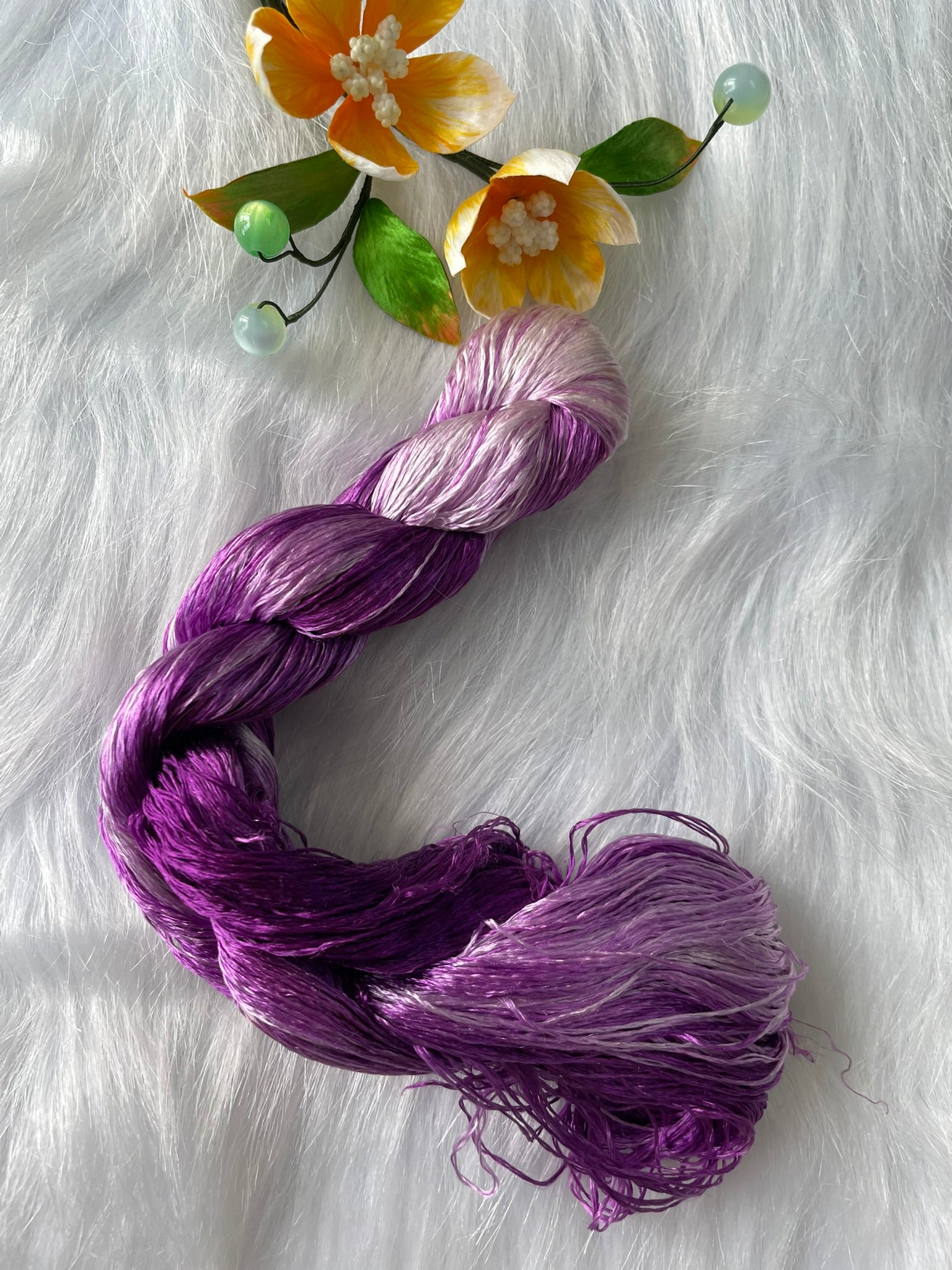 Colorful nice Gradient Colors 100%mulberry silk,hand-dyed embroidery silk thread
