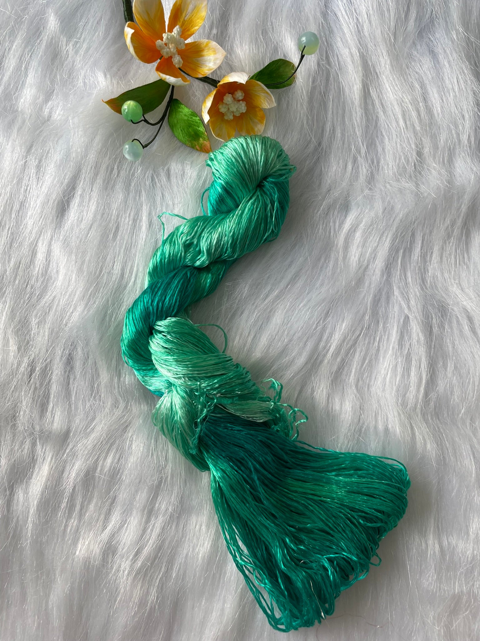 Colorful nice Gradient Colors 100%mulberry silk,hand-dyed embroidery silk thread