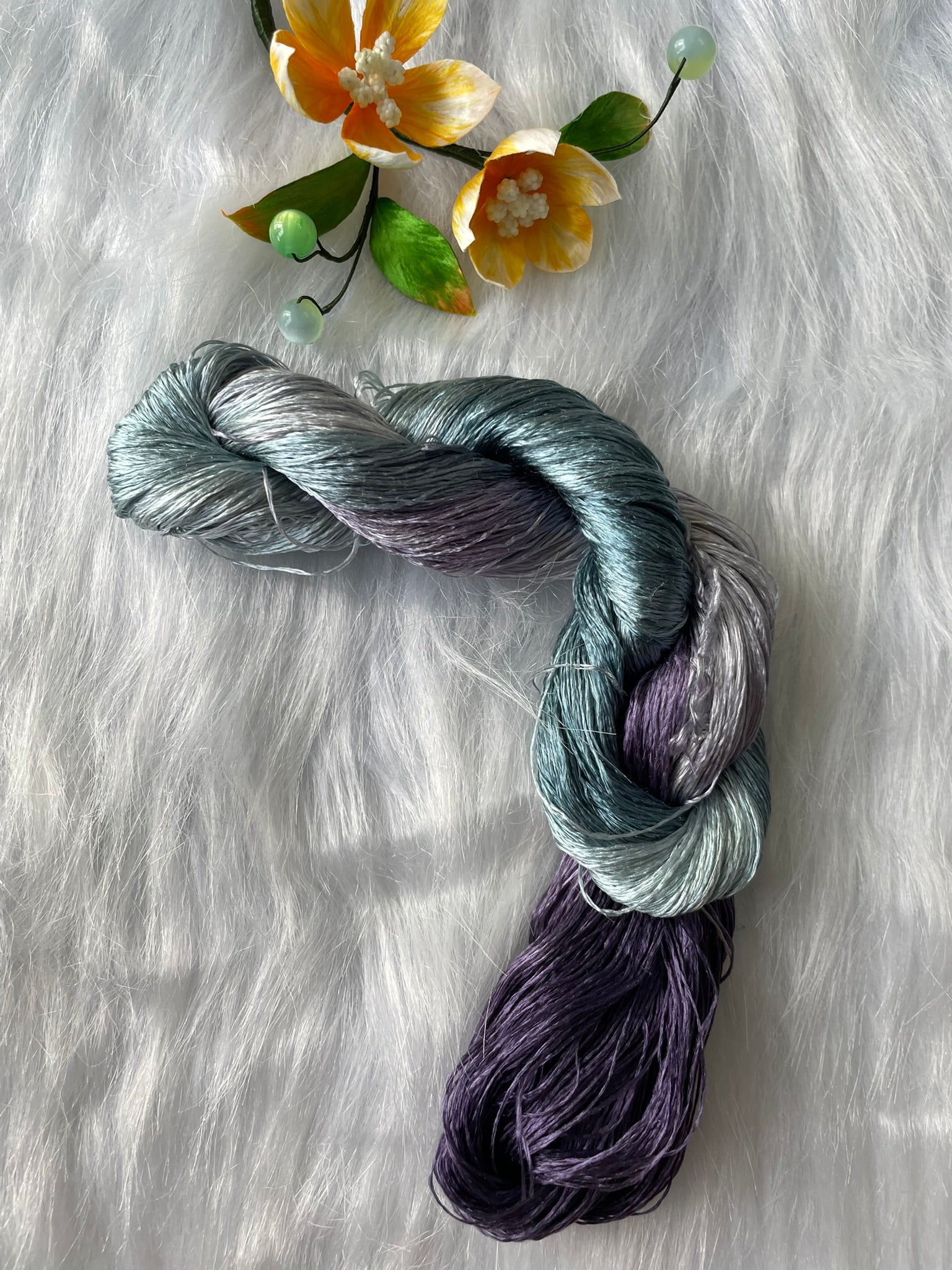 Colorful nice Gradient Colors 100%mulberry silk,hand-dyed embroidery silk thread