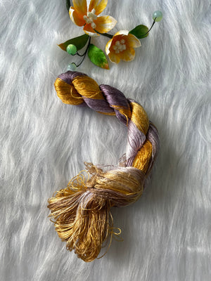 Colorful nice Gradient Colors 100%mulberry silk,hand-dyed embroidery silk thread