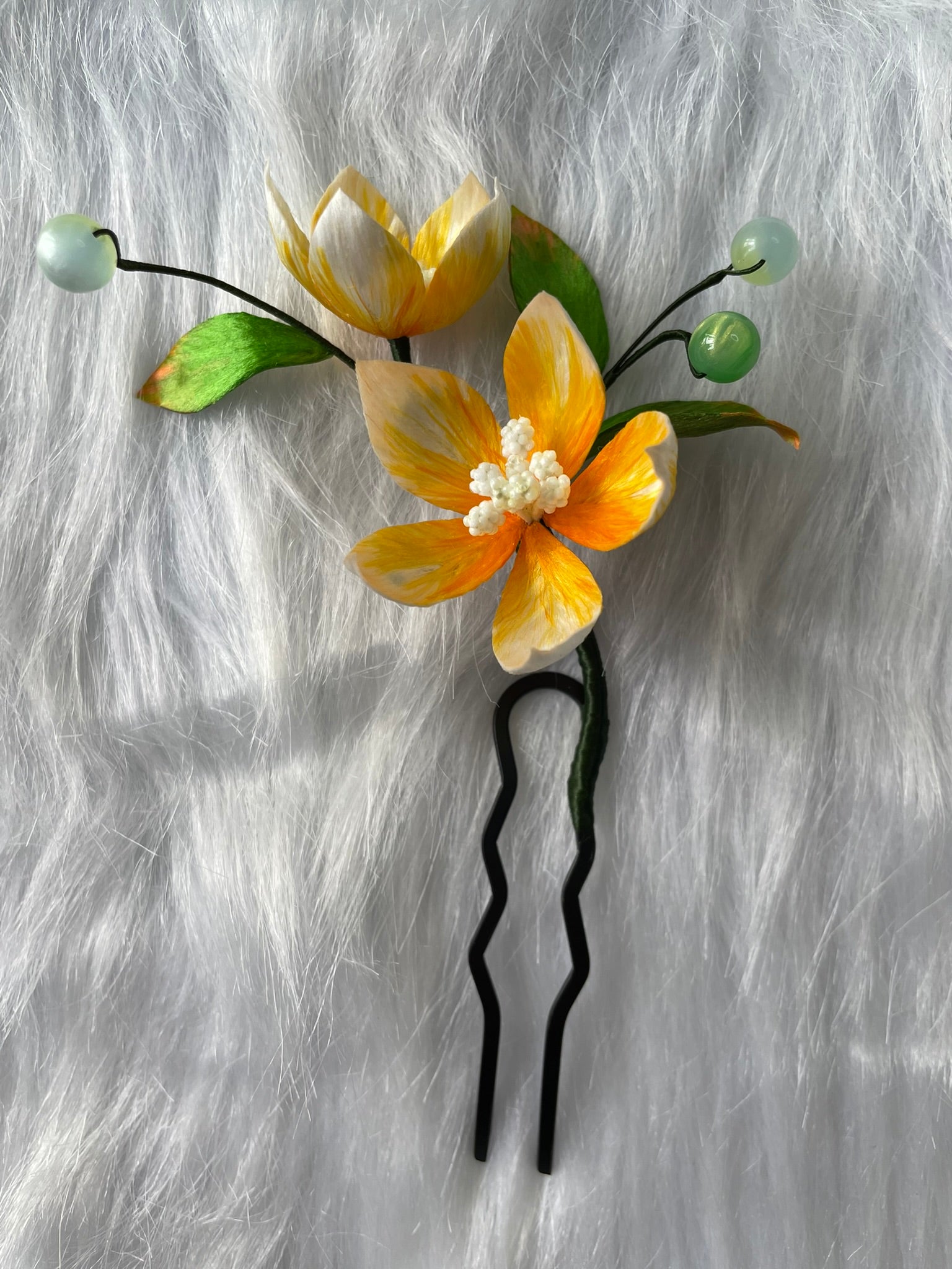 Intangible Cultural Heritage Velvet Flower Collection: Hanfu Hair Accessories and Lucky Bags Home deco etc