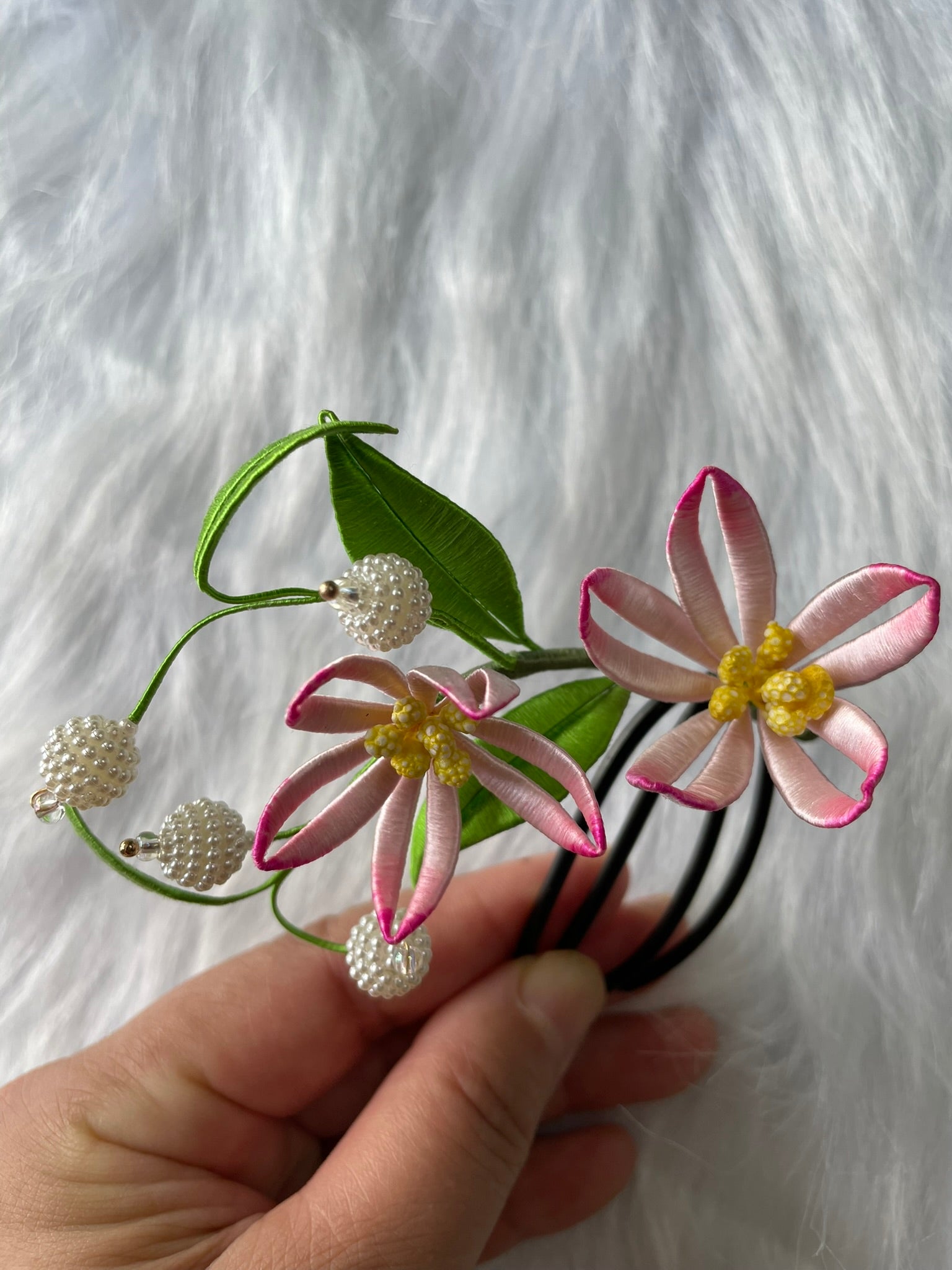 Intangible Cultural Heritage Wrapping Flower Collection: Hanfu Hair Accessories and Lucky Bags Home deco etc.