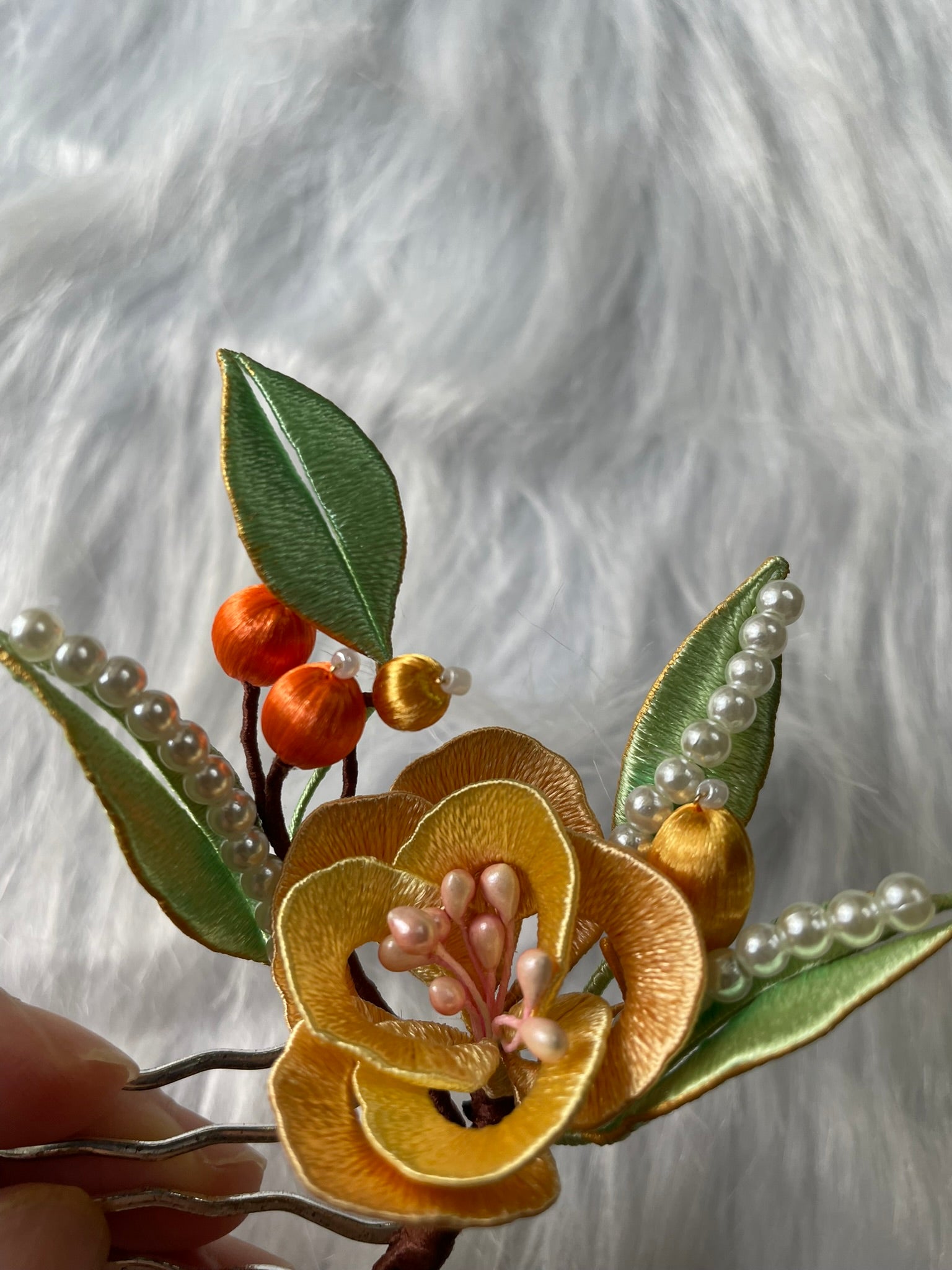 Intangible Cultural Heritage Wrapping Flower Collection: Hanfu Hair Accessories and Lucky Bags Home deco etc.