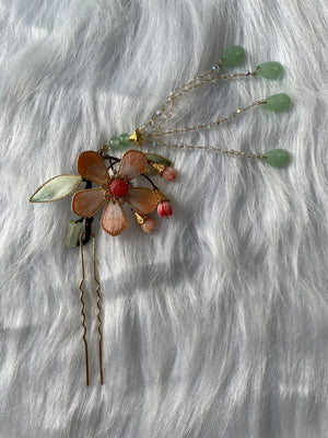 Intangible Cultural Heritage Velvet Flower Collection: Hanfu Hair Accessories and Lucky Bags Home deco etc