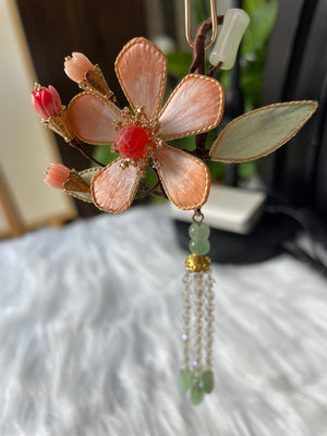 Intangible Cultural Heritage Velvet Flower Collection: Hanfu Hair Accessories and Lucky Bags Home deco etc