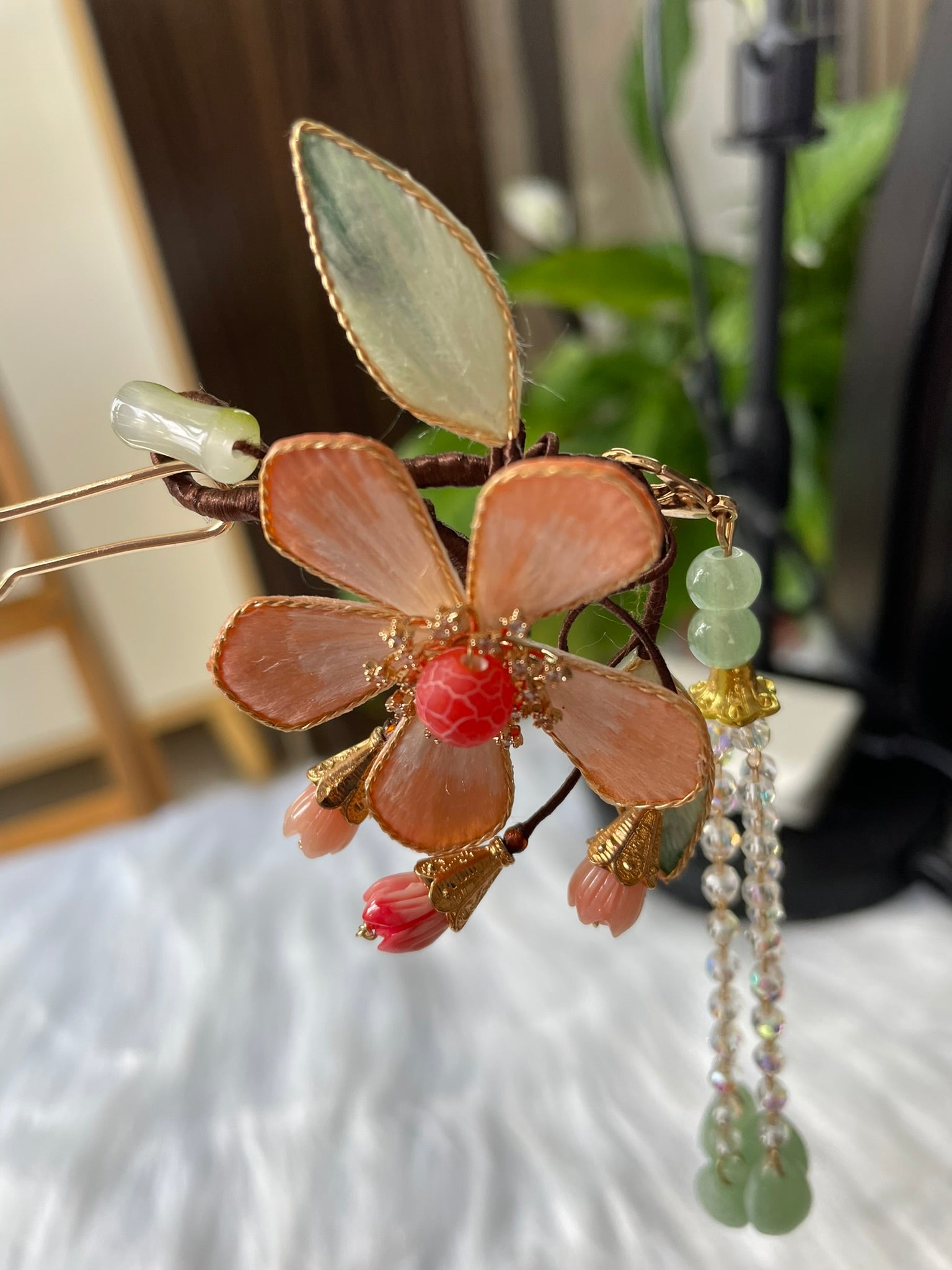 Intangible Cultural Heritage Velvet Flower Collection: Hanfu Hair Accessories and Lucky Bags Home deco etc