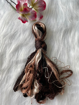 100%real natural mulberry silk,hand-dyed Suzhou embroidery silk floss/thread