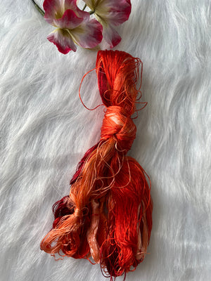 100%real natural mulberry silk,hand-dyed Suzhou embroidery silk floss/thread