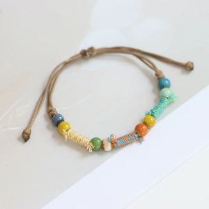 New Ethnic Style  Art Gift Jingdezhen Ceramic Porcelain Bracelet/Necklace 1piece #1-81