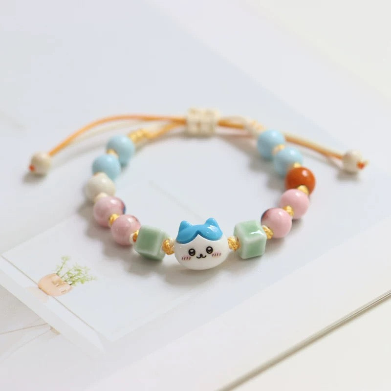 New Ethnic Style  Art Gift Jingdezhen Ceramic Porcelain Bracelet/Necklace 1piece #1-81