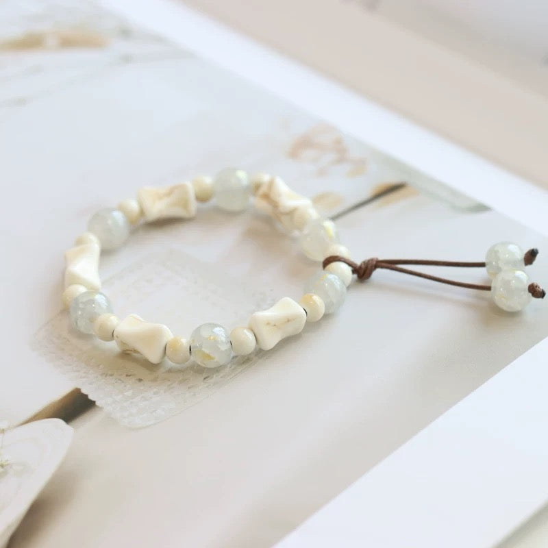 New Ethnic Style  Art Gift Jingdezhen Ceramic Porcelain Bracelet/Necklace 1piece A7131