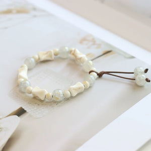 New Ethnic Style  Art Gift Jingdezhen Ceramic Porcelain Bracelet/Necklace 1piece A7131