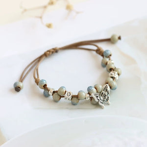 New Ethnic Style  Art Gift Jingdezhen Ceramic Porcelain Bracelet/Necklace 1piece A7131