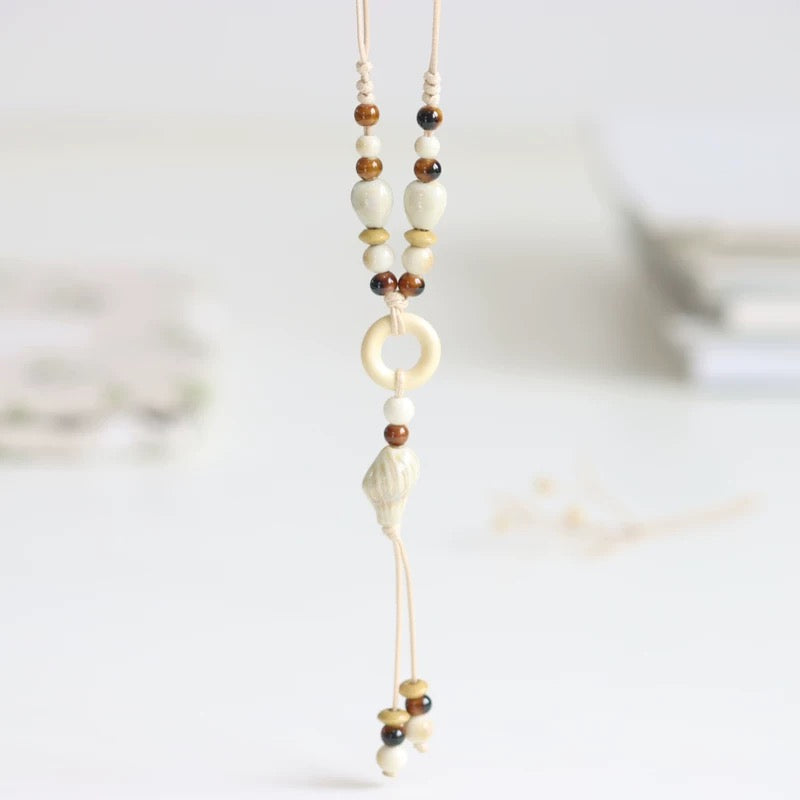 New Ethnic Style  Art Gift Jingdezhen Ceramic Porcelain Bracelet/Necklace 1piece A7131