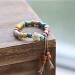 New Ethnic Style  Art Gift Jingdezhen Ceramic Porcelain Bracelet/Necklace 1piece A7131