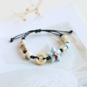 New Ethnic Style  Art Gift Jingdezhen Ceramic Porcelain Bracelet/Necklace 1piece A7131