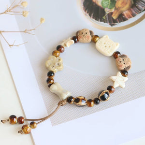 New Ethnic Style  Art Gift Jingdezhen Ceramic Porcelain Bracelet/Necklace 1piece A7131