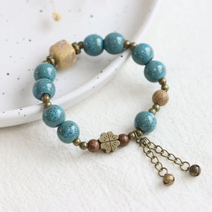 New Ethnic Style  Art Gift Jingdezhen Ceramic Porcelain Bracelet/Necklace 1piece A7131
