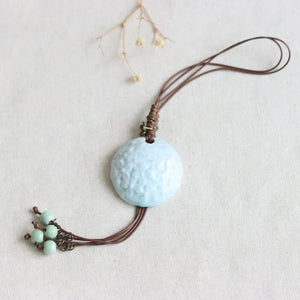 New Ethnic Style  Art Gift Jingdezhen Ceramic Porcelain Bracelet/Necklace 1piece A7131