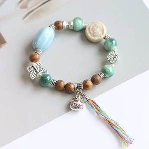 New Ethnic Style  Art Gift Jingdezhen Ceramic Porcelain Bracelet/Necklace 1piece A7132