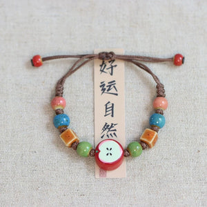 New Ethnic Style  Art Gift Jingdezhen Ceramic Porcelain Bracelet/Necklace 1piece A7132