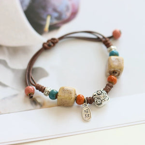 New Ethnic Style  Art Gift Jingdezhen Ceramic Porcelain Bracelet/Necklace 1piece A7132