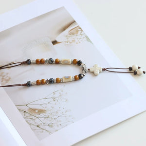 New Ethnic Style  Art Gift Jingdezhen Ceramic Porcelain Bracelet/Necklace 1piece A7132