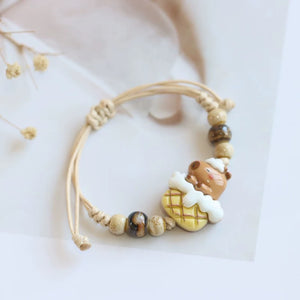 New Ethnic Style  Art Gift Jingdezhen Ceramic Porcelain Bracelet/Necklace 1piece A7132