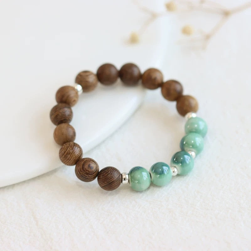 New Ethnic Style  Art Gift Jingdezhen Ceramic Porcelain Bracelet/Necklace 1piece A7132