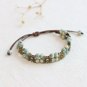 New Ethnic Style  Art Gift Jingdezhen Ceramic Porcelain Bracelet/Necklace 1piece A7132