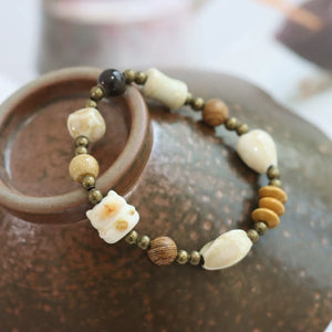 New Ethnic Style  Art Gift Jingdezhen Ceramic Porcelain Bracelet/Necklace 1piece #1-81