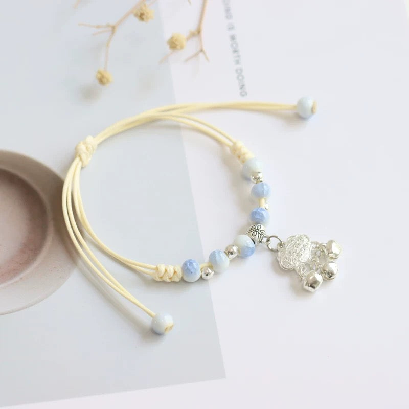 New Ethnic Style  Art Gift Jingdezhen Ceramic Porcelain Bracelet/Necklace 1piece #1-81
