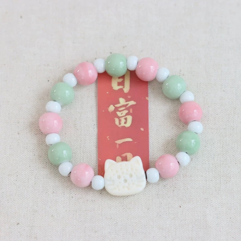 New Ethnic Style  Art Gift Jingdezhen Ceramic Porcelain Bracelet/Necklace 1piece #1-81