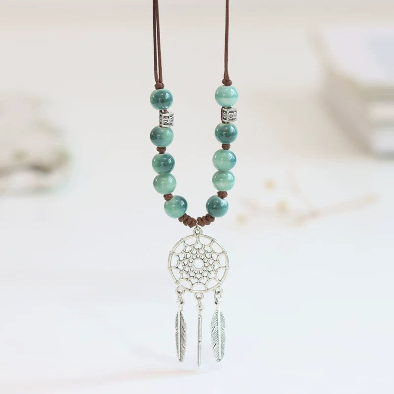 New Ethnic Style  Art Gift Jingdezhen Ceramic Porcelain Bracelet/Necklace 1piece #1-81