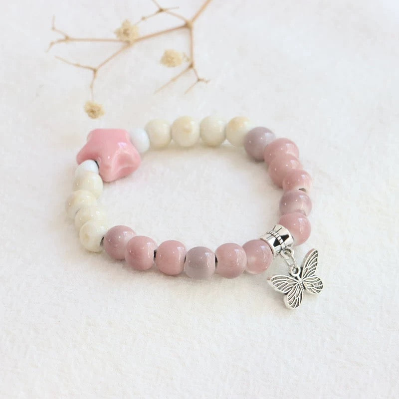 New Ethnic Style  Art Gift Jingdezhen Ceramic Porcelain Bracelet/Necklace 1piece A7133