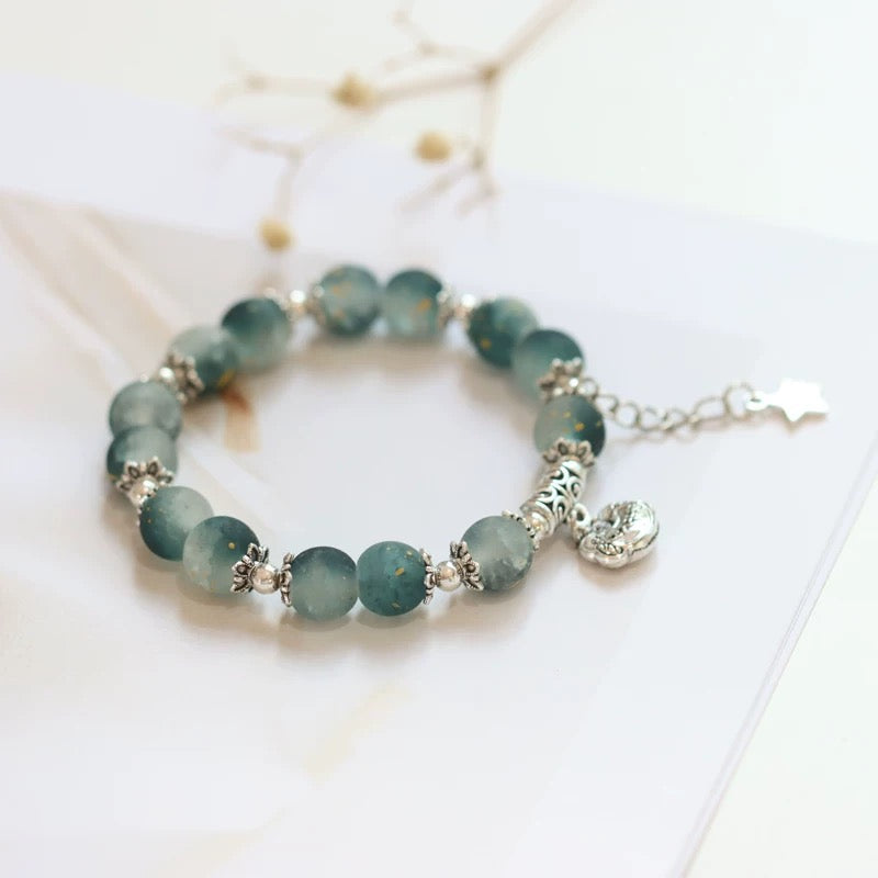 New Ethnic Style  Art Gift Jingdezhen Ceramic Porcelain Bracelet/Necklace 1piece A7133