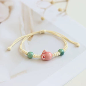 New Ethnic Style  Art Gift Jingdezhen Ceramic Porcelain Bracelet/Necklace 1piece #1-81